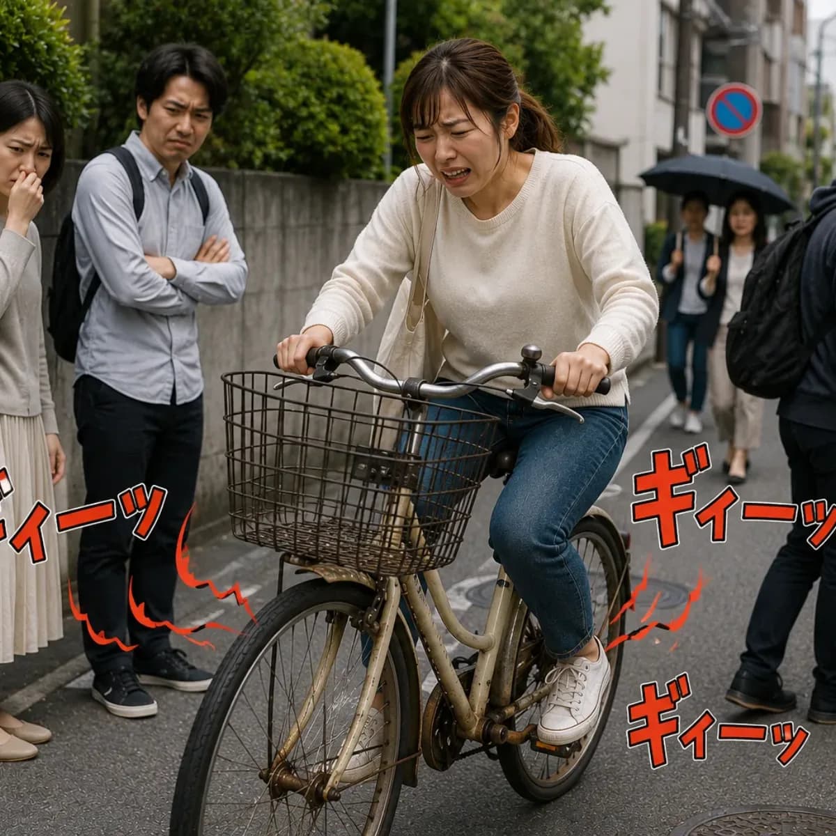 サビの異音が周りの迷惑に